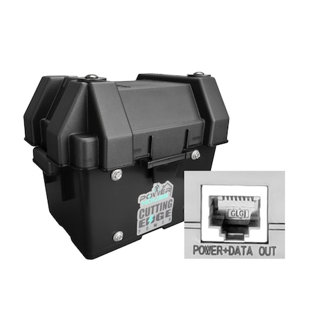 Cutting Edge Power Remote Solar POE Injector with Battery, Power Over Ethernet, for cameras and LAN devices 701575492367